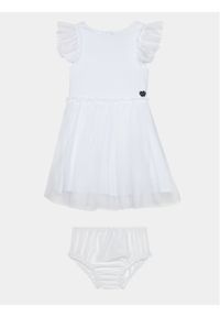 Guess Sukienka elegancka A4RK02 KC4T0 Biały Regular Fit. Kolor: biały. Materiał: wiskoza. Styl: elegancki