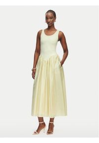 BARDOT - Bardot Sukienka letnia Lorie 60385DB Kremowy Regular Fit. Kolor: kremowy. Materiał: syntetyk. Sezon: lato #1