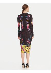 Versace Jeans Couture Sukienka codzienna 79HAO9P0 JS491 Czarny Slim Fit. Okazja: na co dzień. Kolor: czarny. Materiał: wiskoza. Typ sukienki: proste. Styl: casual #3
