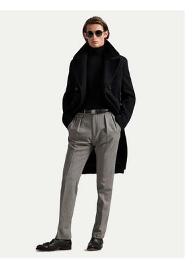 Polo Ralph Lauren Golf 710946145002 Czarny Regular Fit. Typ kołnierza: golf, polo. Kolor: czarny. Materiał: wełna