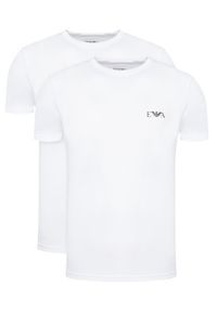 Emporio Armani Underwear Komplet 2 t-shirtów EM001849 AF14131 M0082 Biały Fitted Fit. Kolor: biały. Materiał: bawełna