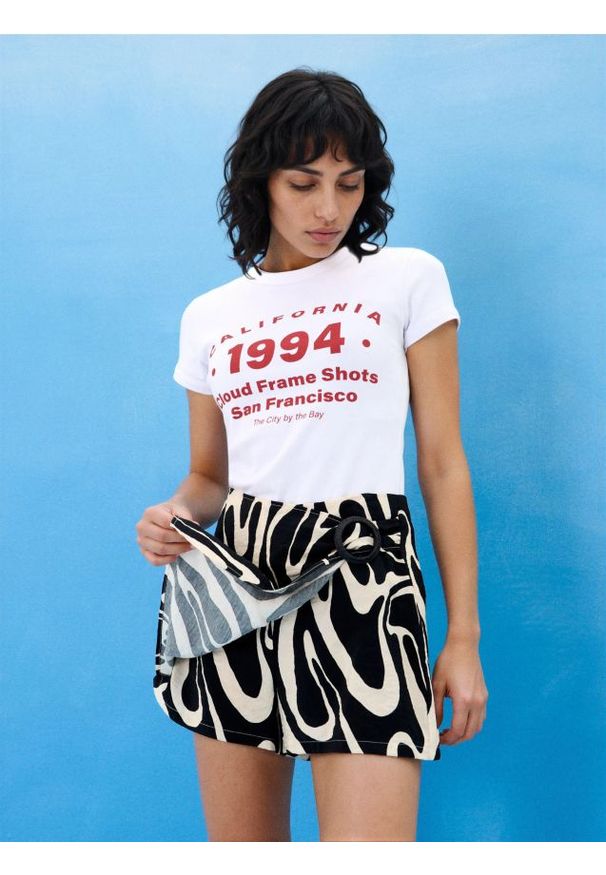 Sinsay - Spódnico-spodenki w abstrakcyjny wzór - wielobarwny