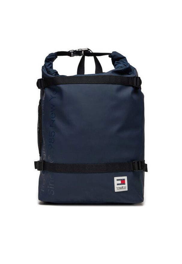 Tommy Jeans Plecak Tjm Daily + Rolltop Backpack AM0AM12120 Granatowy. Kolor: niebieski. Materiał: skóra