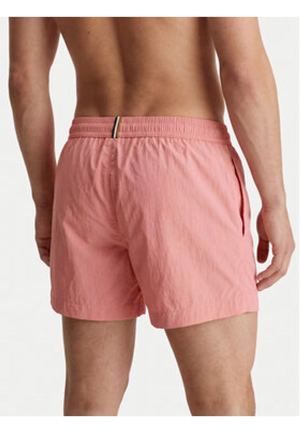 BOSS Szorty kąpielowe Mooneye 50469280 Różowy Regular Fit. Kolor: różowy. Materiał: syntetyk
