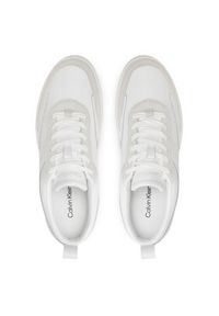 Calvin Klein Sneakersy Low Top Lace Up Lth Mix HM0HM00851 Biały. Kolor: biały. Materiał: skóra