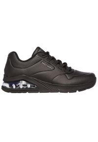 skechers - Buty do chodzenia damskie Skechers Uno 2. Okazja: na co dzień. Kolor: czarny. Materiał: skóra. Model: Skechers Sport. Sport: turystyka piesza