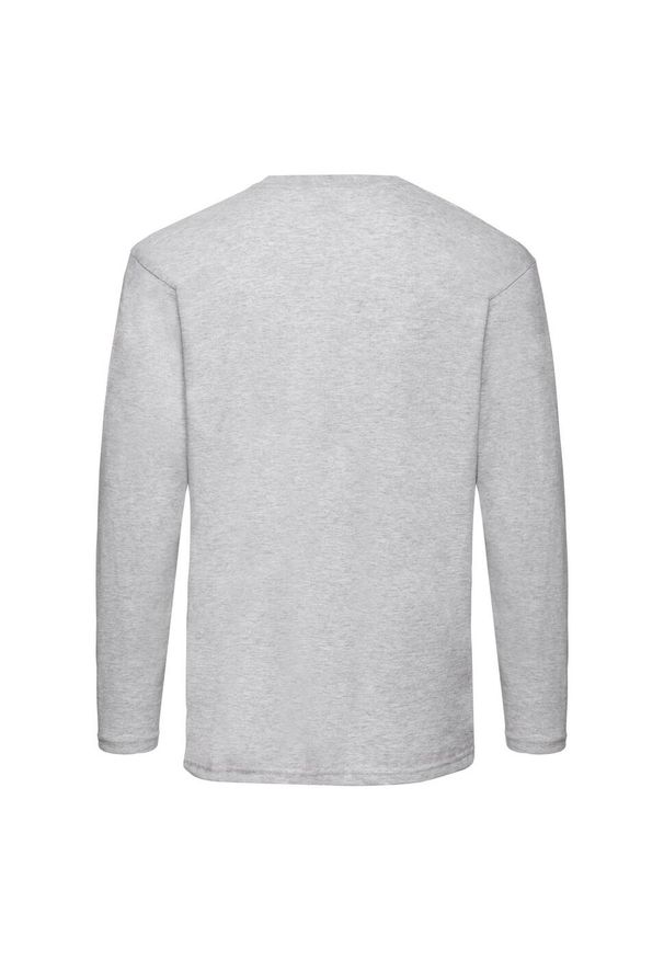 FRUIT OF THE LOOM - Koszulka Z Długim Rękawem Dla Dorosłych Unisex Valueweight. Kolor: szary. Długość rękawa: długi rękaw. Długość: długie