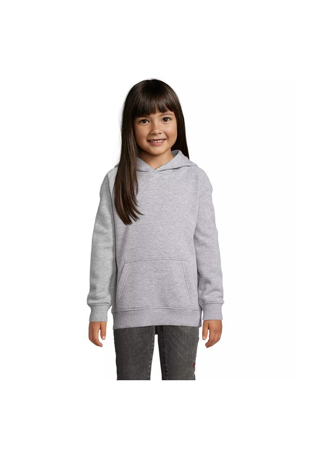 SOL'S - Bluza z kapturem dla dzieci Sol's Stellar. Typ kołnierza: kaptur. Kolor: szary
