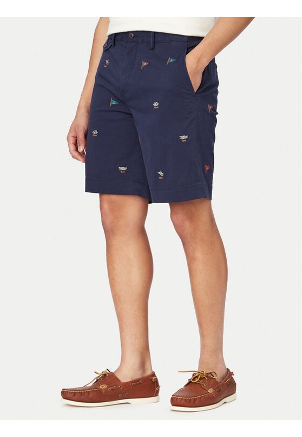 Polo Ralph Lauren Szorty materiałowe 710A13007001 Granatowy Regular Fit. Kolor: niebieski. Materiał: bawełna