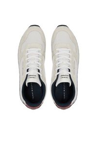 TOMMY HILFIGER - Tommy Hilfiger Sneakersy New Runner Eva Mix FM0FM05465 Biały. Kolor: biały. Materiał: skóra, zamsz