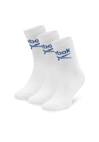 Reebok Skarpety długie R0255-SS24 (3-pack) Biały. Kolor: biały. Materiał: bawełna