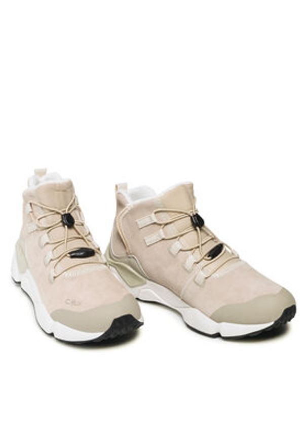 CMP Śniegowce Yumala Wmn Lifestyle Shoes 31Q4996 Beżowy. Kolor: beżowy. Materiał: skóra, zamsz