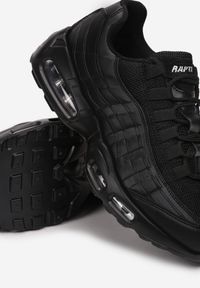 Born2be - Czarne Buty Sportowe Caliseise. Nosek buta: okrągły. Kolor: czarny. Materiał: materiał. Szerokość cholewki: normalna. Wzór: aplikacja. Sport: turystyka piesza #4