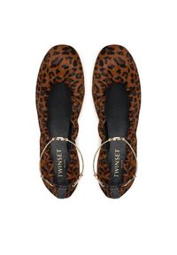 TwinSet - TWINSET Baleriny 252TCP224 Brązowy. Kolor: brązowy. Materiał: skóra #6