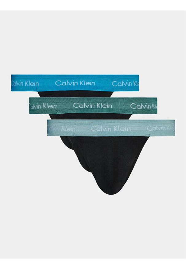 Calvin Klein Underwear Komplet 3 par slipów Jock Strap 000NB3363A Czarny. Kolor: czarny. Materiał: bawełna