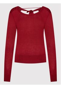 Vero Moda Sweter Felicity 10231475 Bordowy Regular Fit. Kolor: czerwony. Materiał: syntetyk