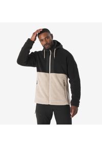 quechua - Polar turystyczny męski Quechua SH900 Warm. Kolor: czarny, wielokolorowy, beżowy. Materiał: polar. Sport: turystyka piesza