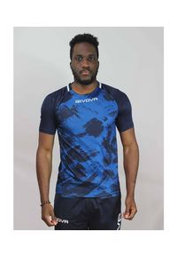 Unisex Givova Art Sports T-shirt w Królewskim Niebieskim - Komfort i Styl. Kolor: niebieski. Materiał: poliester. Sport: piłka nożna