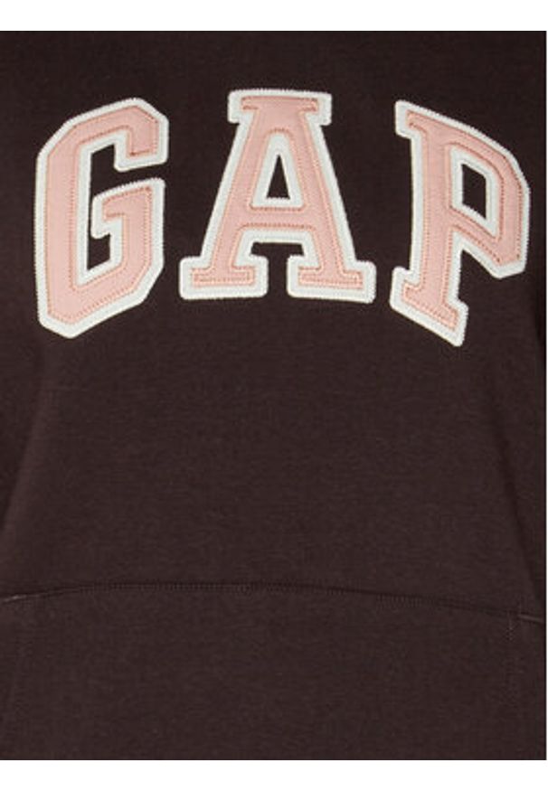 GAP - Gap Bluza 463506-35 Brązowy Regular Fit. Kolor: brązowy. Materiał: syntetyk, bawełna