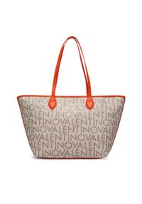 VALENTINO - Valentino Torebka Logo VBSA1F02 Beżowy. Kolor: beżowy. Materiał: skórzane #1