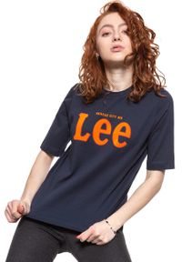 Lee - LEE T SHIRT DAMSKI TEE MIDNIGHT NAVY L43RAIMA #6