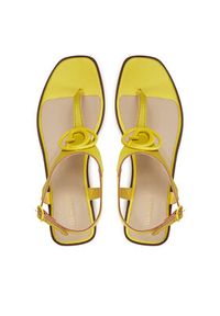 Guess Sandały FLJMIR LEA03 Żółty. Kolor: żółty. Materiał: skóra