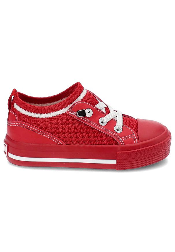 Big-Star - Czerwone Dziecięce Wsuwane Trampki Big Star. Okazja: na spacer, na co dzień. Zapięcie: bez zapięcia. Kolor: czerwony. Materiał: guma, materiał. Szerokość cholewki: normalna. Styl: casual, sportowy, młodzieżowy, klasyczny
