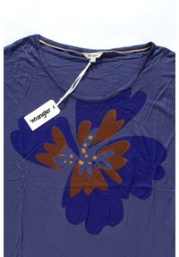 Wrangler - WRANGLER T SHIRT DAMSKI S/S LOOSE TEE PATRIOT BLUE W7314FD5H. Okazja: na co dzień. Wzór: kwiaty. Styl: casual #4