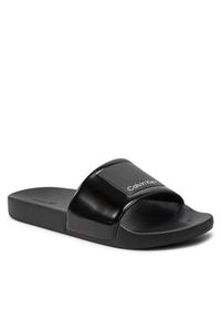 Calvin Klein Klapki Pool Slide Hf Logo HM0HM01466 Czarny. Kolor: czarny