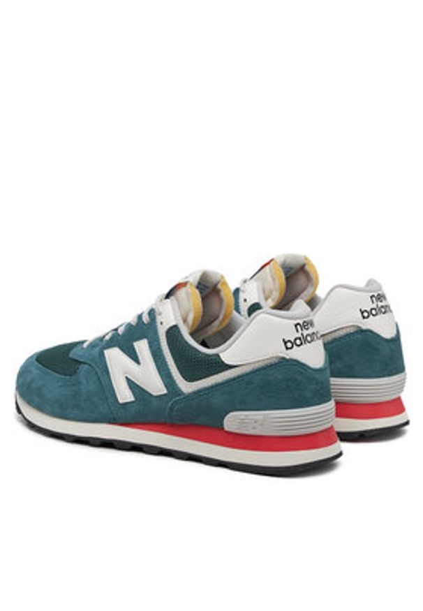 New Balance Sneakersy U574VPG Zielony. Kolor: zielony. Materiał: zamsz, skóra. Model: New Balance 574