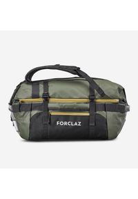 FORCLAZ - Torba trekkingowa Forclaz Duffel 500 Extend 40-60 litrów. Kolor: wielokolorowy, zielony, szary. Materiał: tkanina, materiał