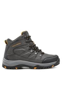 skechers - Skechers Trekkingi Daggett 204642CHAR Szary. Kolor: szary. Materiał: skóra. Sport: turystyka piesza