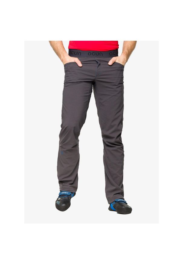 OCUN - Spodnie wspinaczkowe męskie Ocun Mania Pants. Kolor: szary. Sezon: lato. Sport: turystyka piesza