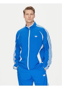 Adidas - adidas Bluza adicolor Teamgeist JP1117 Niebieski Regular Fit. Kolor: niebieski. Materiał: syntetyk