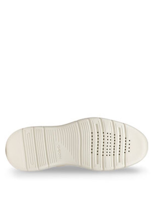 Geox Sneakersy D Plummery D56YNE 0BC6P C1056 Écru. Materiał: skóra