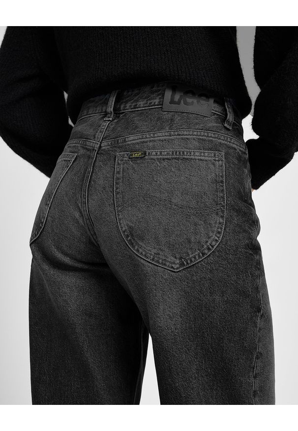 Lee - DAMSKIE SPODNIE LEE RIDER LOOSE CHARRED BLACK 112355210