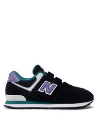 New Balance Sneakersy PV574NV1 Czarny. Kolor: czarny. Materiał: zamsz, skóra. Model: New Balance 574 #1