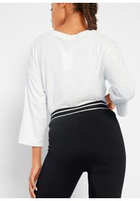 bonprix - Legginsy szybkoschnące, 7/8. Kolor: czarny. Materiał: materiał. Wzór: nadruk. Styl: sportowy #2