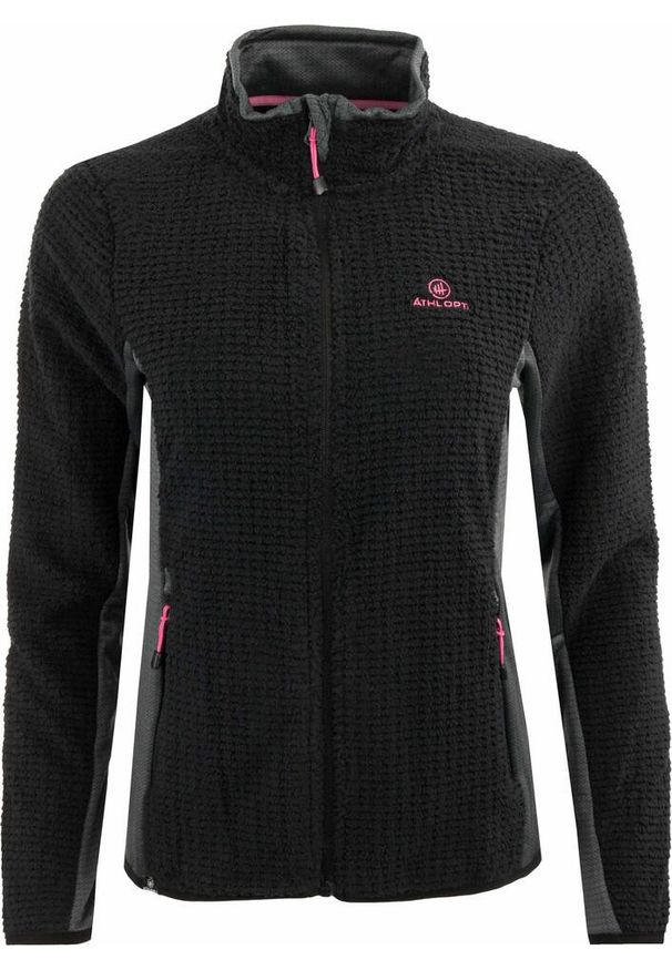 GLENMUIR - Bluza polarowa dla kobiet Peggy - Komfort i styl. Typ kołnierza: kaptur. Kolor: czarny. Materiał: polar