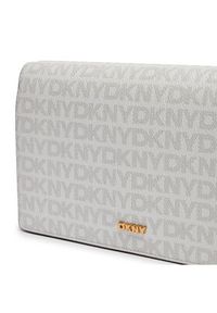 DKNY Torebka Farah Clutch R4255E37 Biały. Kolor: biały. Materiał: skórzane