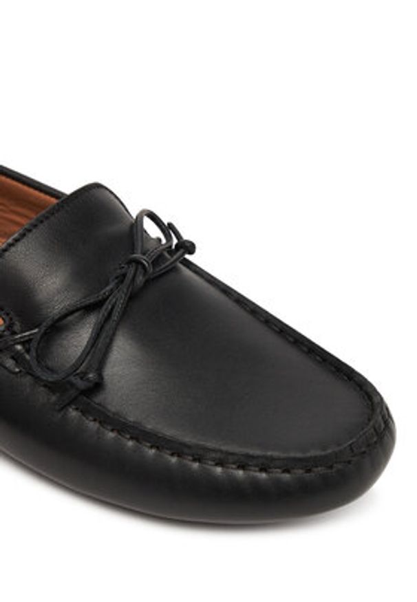 BOSS Mokasyny Roxanne 50548639 Czarny. Kolor: czarny. Materiał: skóra