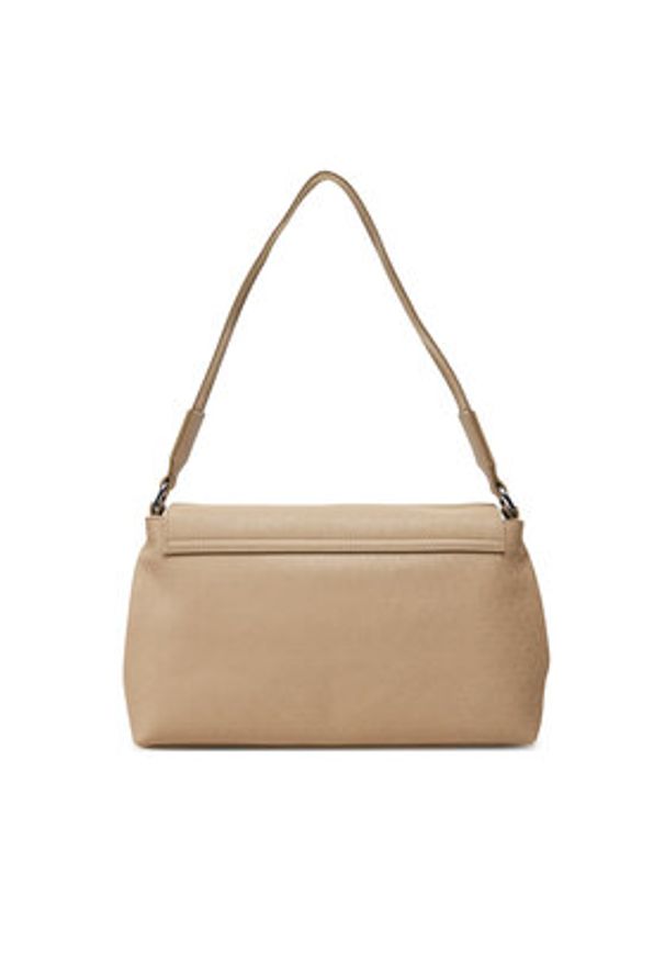 Calvin Klein Torebka Ck Must Satchel_Mono K60K613181 Beżowy. Kolor: beżowy. Materiał: skórzane