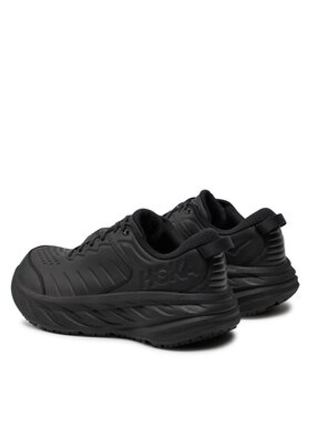 HOKA - Hoka Sneakersy Bondi Sr Wide 1129350 Czarny. Kolor: czarny. Materiał: skóra