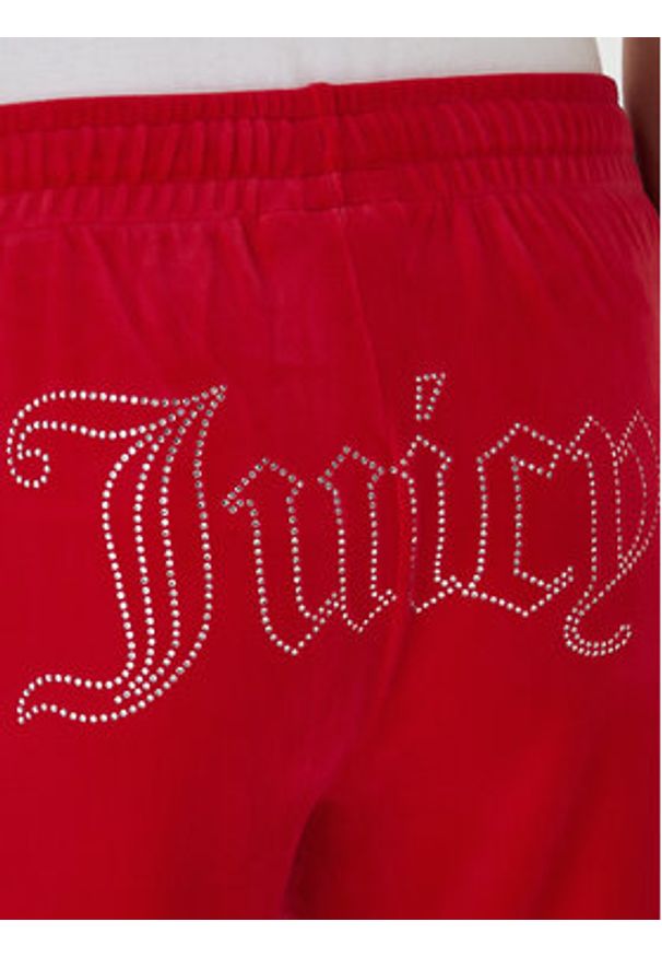 Juicy Couture Spodnie dresowe Tina JCWBJ225307 Czerwony Regular Fit. Kolor: czerwony. Materiał: syntetyk