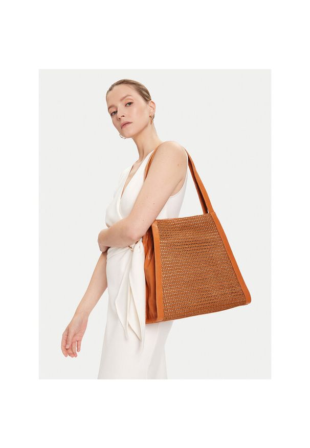Torebka Unisa. Kolor: brązowy