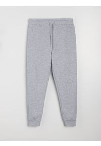 Sinsay - Spodnie dresowe jogger - szary. Kolor: szary. Materiał: dresówka #1