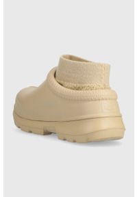 Ugg - UGG kalosze Tasman X damskie kolor beżowy 1125730. Nosek buta: okrągły. Kolor: beżowy. Materiał: wełna, włókno #2