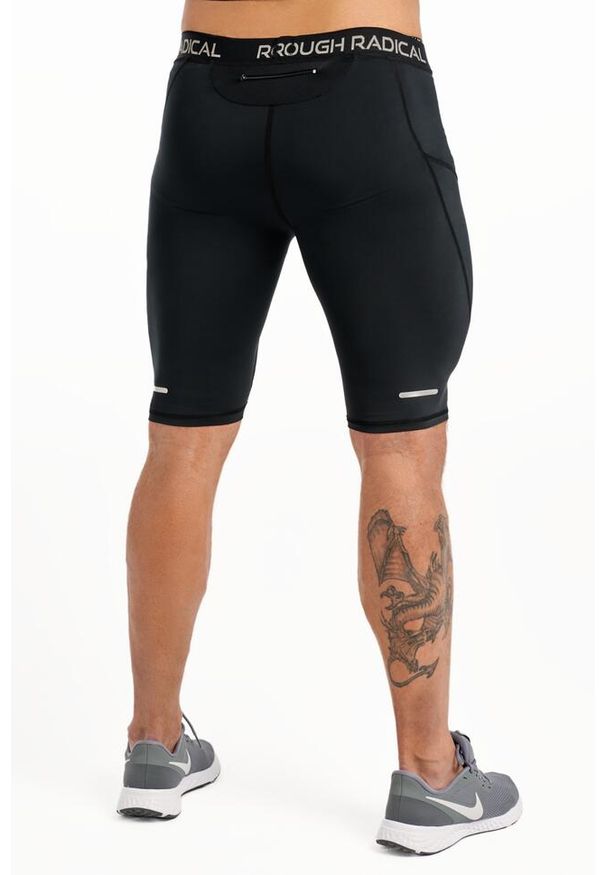 ROUGH RADICAL - Spodenki fitness męskie Rough Radical Tight Shorts. Kolor: czarny. Sport: fitness