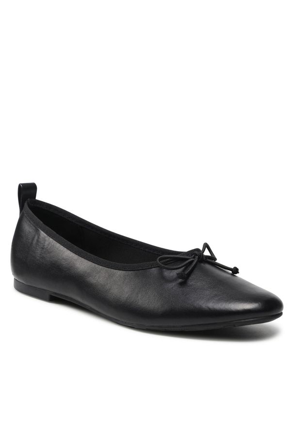 Baleriny Jenny Fairy LS4193-45 Black. Kolor: czarny. Materiał: skóra