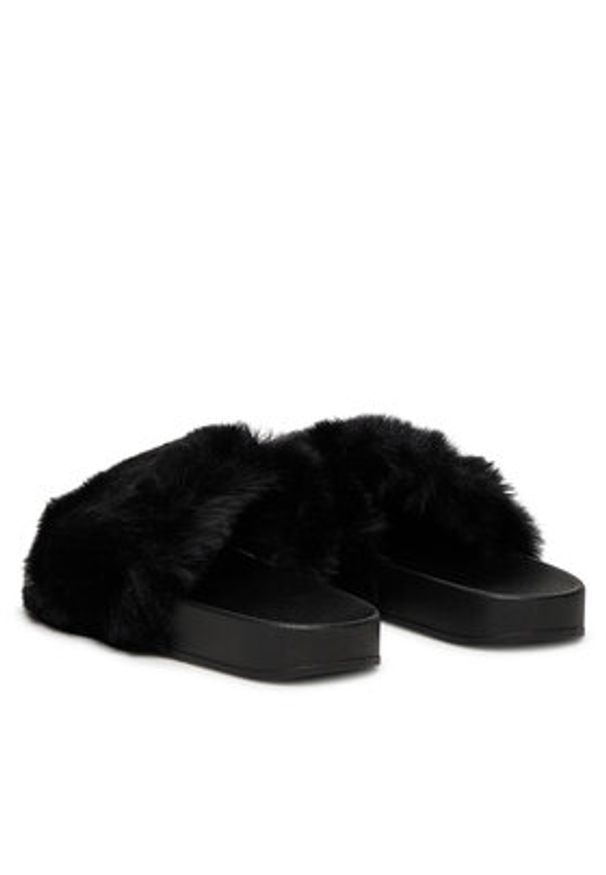 DeeZee Klapki TY013 Czarny. Kolor: czarny. Materiał: materiał